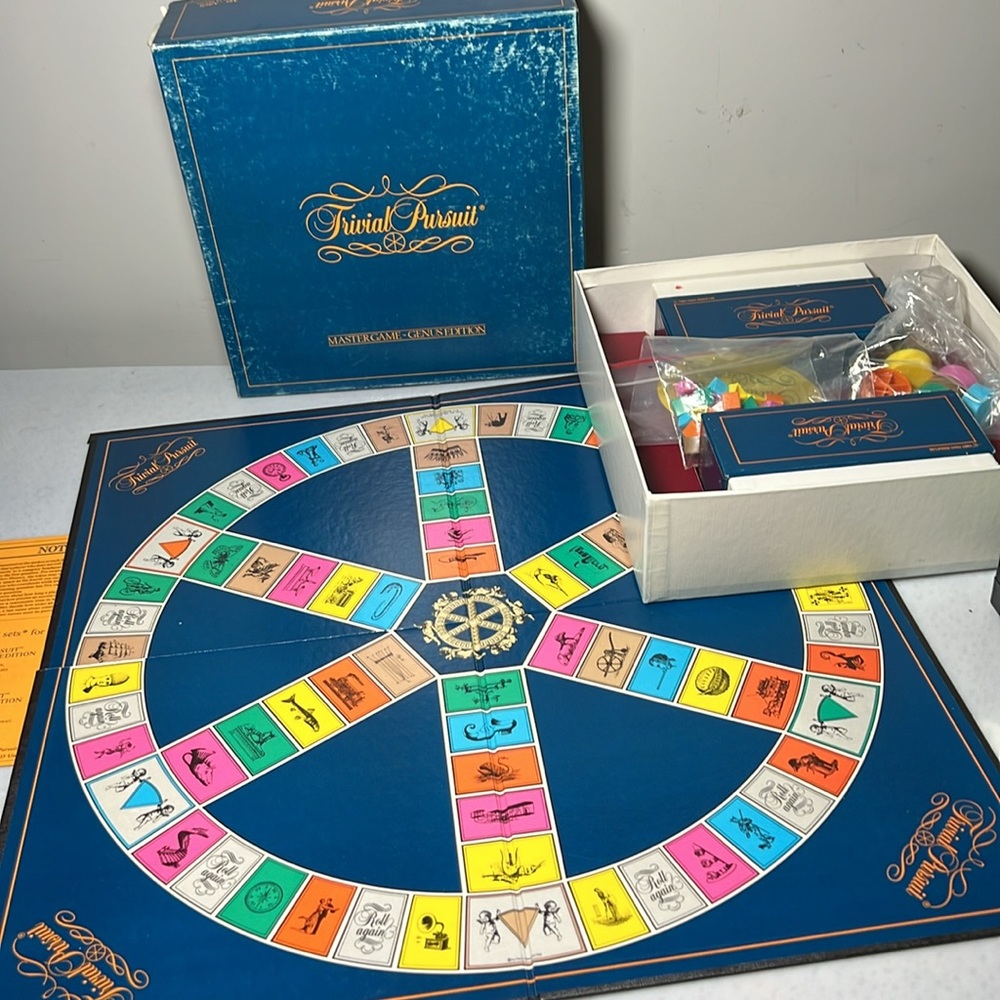 Trivial Pursuit Master Game 1981 Genus Edition Original Game Parker Brothers